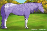 Horse Color:Watercolor Black Ice Sabino Tobiano