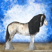 Horse Color:Brown Onyx Mushroom Sabino Brindle