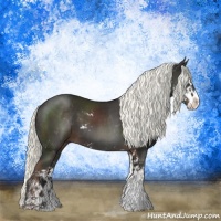 Horse Color:Liver Chestnut Mushroom Sabino 