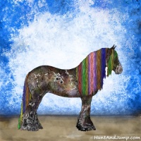 Horse Color:Painted Nacre White Spotted Bay Ice Onyx Sabino 