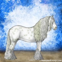 Horse Color:Watercolor Palomino Dun Sabino Splash Frame 