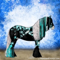 Horse Color:Watercolor Chocolate Palomino Sabino 