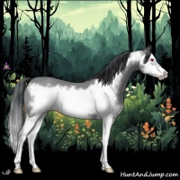 Horse Color:Classic Champagne Chinchilla Splash Frame 