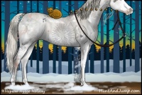 Horse Color:White Spotted Liver Red Dun Ice Pearl Splash 