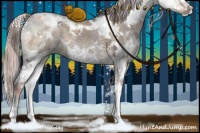Horse Color:White Spotted Liver Red Dun Ice Splash 