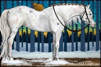 Horse Color:Chocolate Palomino Ice Pearl Dun Sabino Splash Tobiano