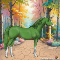 Horse Color:Watercolor Liver Chestnut Sabino