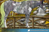 Horse Color:Painted Nacre White Spotted Silver Smoky Black Chinchilla Ice Pearl Tobiano 