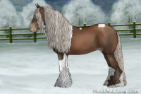 Horse Color:Gray Silver Black Pearl Tobiano 