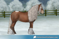 Horse Color:Gray Silver Black Pearl Tobiano 