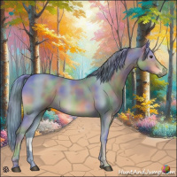 Horse Color:Nacre Watercolor Chestnut 