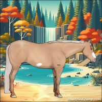 Horse Color:Silver Amber Champagne Frame 