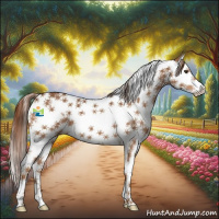 Horse Color:Chestnut Splash Tobiano