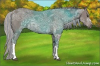 Horse Color:Painted Silver Black Ice 