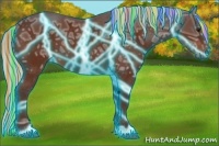 Horse Color:Painted Thunderstruck Silver Bay Ice 
