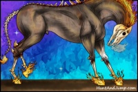 Horse Color:Liver Red Dun Sabino Brindle