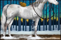 Horse Color:White Spotted Chocolate Silver Blue Onyx Chinchilla Ice 