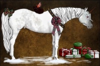 Horse Color:White Spotted Silver Grullo Chinchilla Ice Tobiano