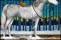 Horse Color:Chocolate Silver Grullo Chinchilla Ice Sabino Brindle