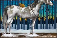 Horse Color:Plaid  White Spotted Brown Onyx 
