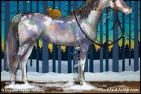 Horse Color:Nacre White Spotted Brown Onyx 