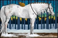 Horse Color:White Spotted Silver Grullo Chinchilla Ice Onyx Sabino 