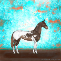 Horse Color:Liver Chestnut Tobiano Appaloosa 
