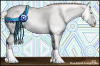 Horse Color:Platinum Silver Classic Champagne Roan Dun Splash 