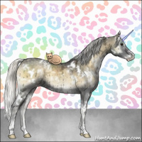 Horse Color:White Spotted Silver Smoky Blue Onyx Chinchilla Ice Sabino 