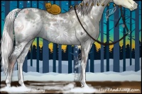 Horse Color:White Spotted Chocolate Silver Black Chinchilla Ice 