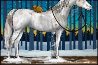 Horse Color:White Spotted Liver Red Dun Ice Pearl Splash Rabicano Brindle