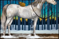 Horse Color:White Spotted Liver Red Dun Ice Pearl Sabino 