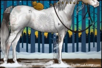 Horse Color:White Spotted Liver Red Dun Sabino Brindle