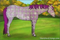 Horse Color:Plaid  Liver Chestnut Ice 