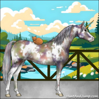 Horse Color:Painted Nacre White Spotted Silver Brown Onyx Sabino Brindle 