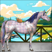 Horse Color:Watercolor Plaid  White Spotted Grullo Ice Pearl Mushroom Rabicano Brindle 