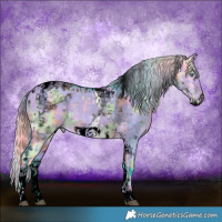 Horse Color:Void Watercolor Silver Buckskin Dun Sabino Tobiano Rabicano  and Void Nacre Gold Cream Champagne Pearl Dun Tobiano Frame Rabicano 