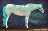 Horse Color:Watercolor Bay Ice Tobiano 