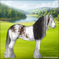 Horse Color:Gray White Spotted Bay Splash 