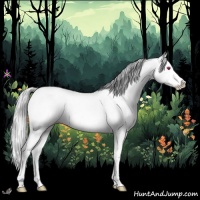 Horse Color:Silver Amber Champagne Chinchilla Dun Splash 