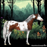 Horse Color:Silver Brown Splash Tobiano 
