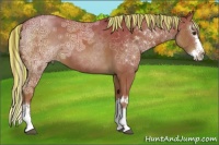 Horse Color:Painted Watercolor Liver Chestnut Ice Sabino Splash