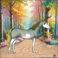 Horse Color:Painted Watercolor Bay Dun Splash