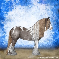 Horse Color:Liver Chestnut Splash Tobiano