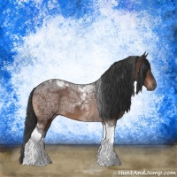 Horse Color:Brown Ice Tobiano Rabicano