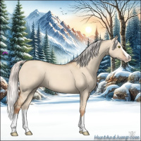 Horse Color:Silver Classic Champagne Dun Splash Rabicano