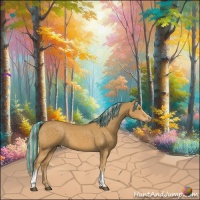 Horse Color:Painted White Spotted Palomino 