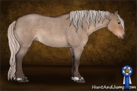 Horse Color:Silver Brown Roan Dun 