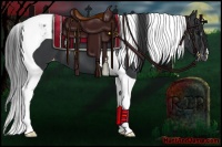 Horse Color:Black Tobiano Varnish 