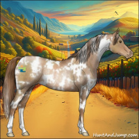 Horse Color:White Spotted Liver Chestnut Pearl Rabicano 